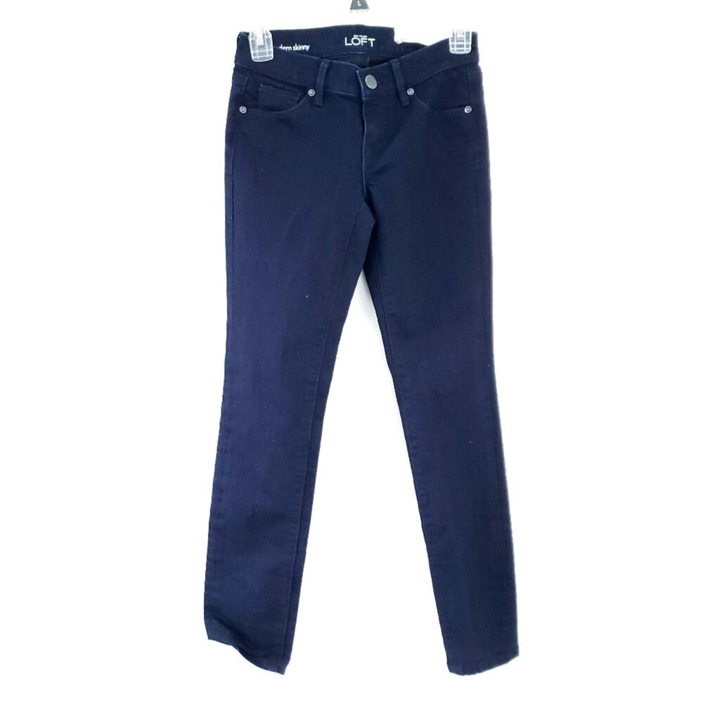 NWOT LOFT Modern Skinny Jeans 24/00P Dark Wash Blue Jeans Women